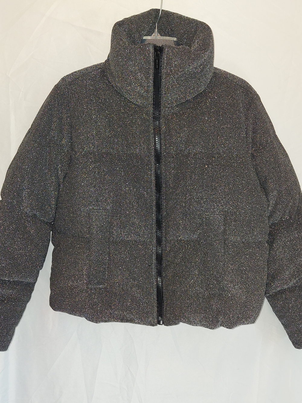 Michael Kors Black Sparkle Puffer Jacket